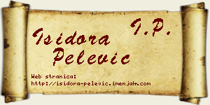 Isidora Pelević vizit kartica